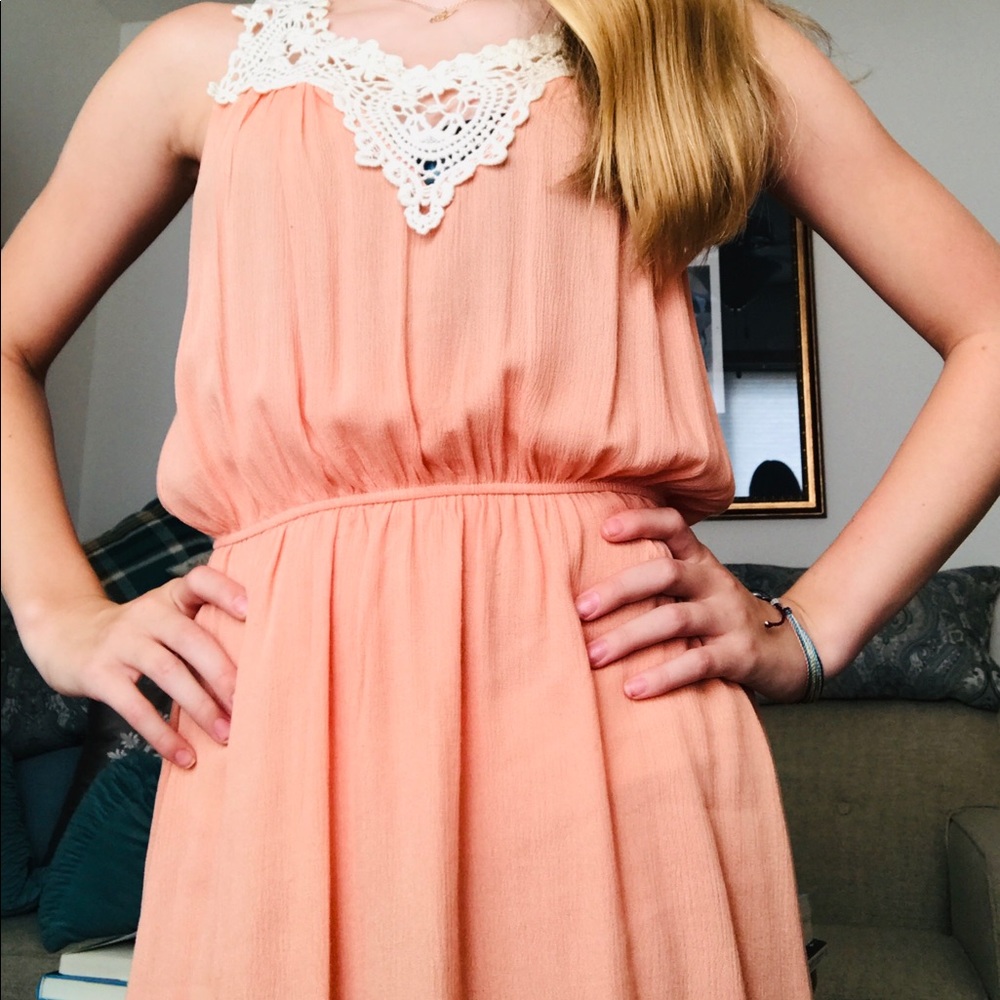 Peach dress